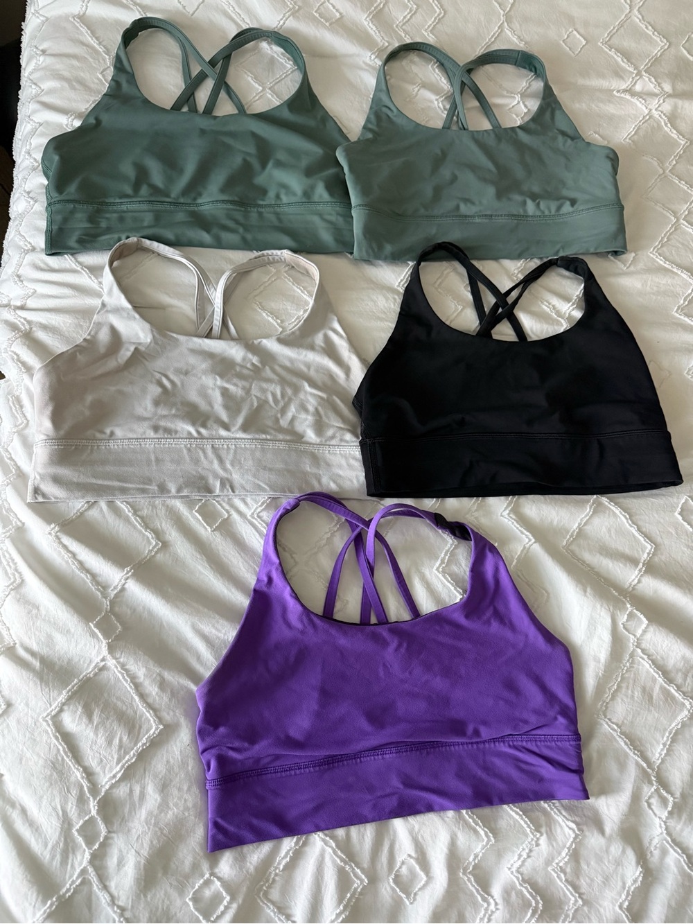 Lululemon Energy Longline Bra Medium Support size 10, set of 5